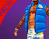 Blue gillet