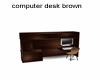 computer desk brown