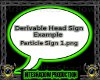 Derivable Head Sign