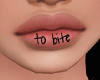 Tattoo Lips - To Bite