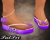 Purple Monster Sandals