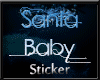 SANTA BABY STICKER