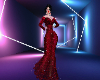 SRI RED GALA  DRESS