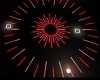 Red & Silver Floor Light