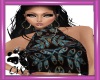 CW Blk Teal Halter