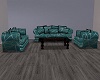 Teal Sofa Set