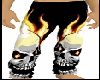 Flaming Skull Gym Pants