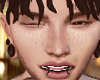 Closed eye expression