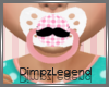 [D]Pink Mustache Paci