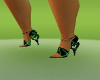 Green Plaid Heels