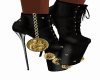 Boot gold amulet  & rose