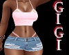 GM Tube short set Pink
