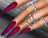 JE Bordeaux Nails