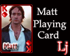 Matt playing card