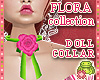 ! FLORA Pink DOLL Collar