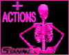 Skeleton pink + actions