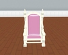 #pink and white throne