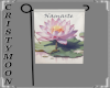 *CM*GARDEN FLAG- NAMASTE