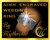 AIMH ENGRAVED WEDDNG RNG