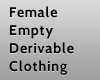 !M Empty Female Clothing