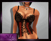 Black red lace top