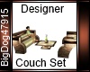[BD] Designer Couch Set