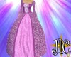 pink gala gown