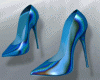Di* Metalic Blue Heels