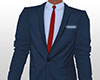EM Blu Suit Red Tie