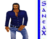 (SX) Blue shirt w/jeans