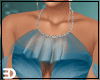 Blue Ruffle Sheer Gown