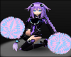 Purple Dolls Cheerleaders Sports Animated Costumes