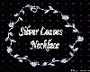 silver leaves necklace