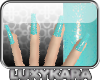LK™ ASK Teal Nails