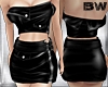 Black Leather Top Skirt