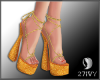 IV. Gold Sequins Heels