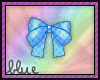 !B Dotted Blue Bow :D