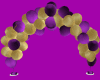 purple and gold arch