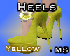 MS Flower heels Yellow