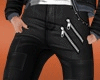 Multi-Zip Leather Pants