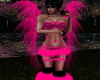 Hot Pink Rave Wings