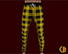 Yellow PJ Pants Plaid M