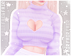 F. Sweater Heart Lilac