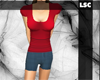 [LSC] Red shirt & shorts