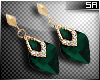 SA: Mod Green Earrings