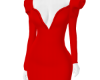 Red puff dress
