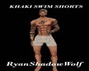 Khaki Swim Shorts