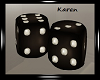 Brown Leather Dice