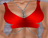 Red Chained Club Top