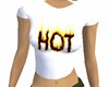 Sexy 'HOT' cropped tee